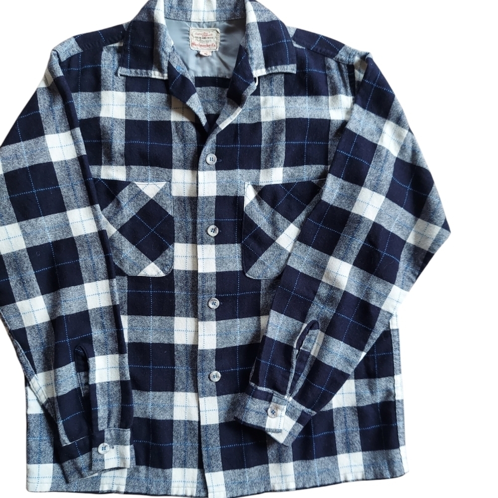Vintage Woolmaster Co.  Orlon and Wool Plaid Button-Down - Picture 2 of 6